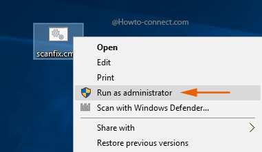 Run scanfix.cmd as administrator