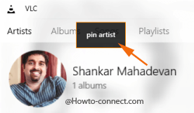 How to Pin Music to Start Menu using VLC App on Windows 10