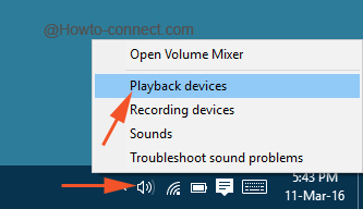 Playback devices taskbar