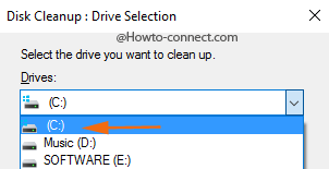 C drive selection