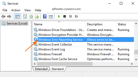 Windows Error Reporting Service Windows 10