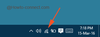 Taskbar Network icon