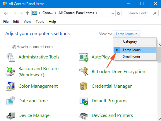 How to Make Windows 10 Control Panel Icon Size Bigger