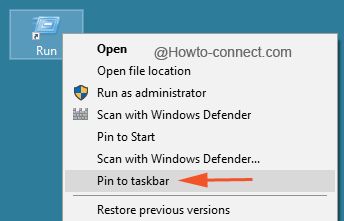 How to Pin Run Dialog Box to Taskbar in Windows 10