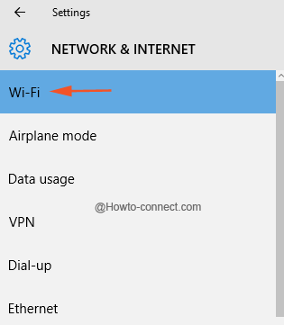 Settings WiFi