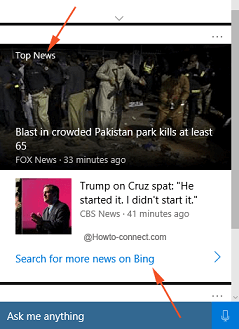 Cortana Top News