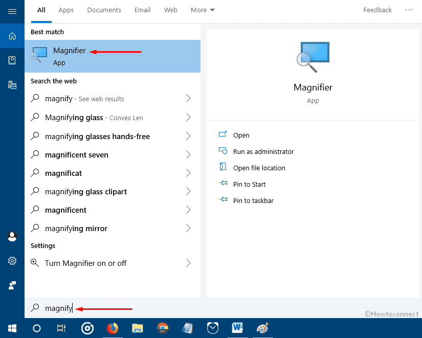 13 Ways to open Magnifier in Windows 10 image 4
