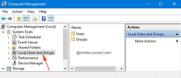 Local Users and Groups Computer Management