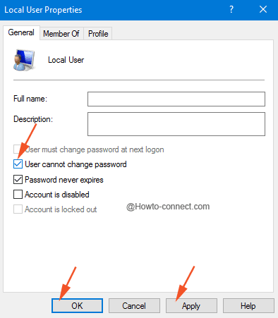 How to Disable Password Change by Local Users in Windows 10