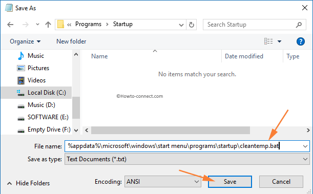 Delete Temp Files at Every Startup in Windows 10 and 1421 Path location in File name batch file auto delete temp files