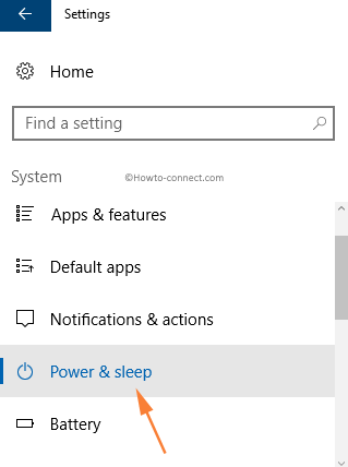 System Settings Power & sleep