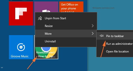 Right click website tile Pin to taskbar