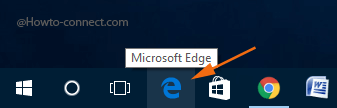 Microsoft Edge icon Windows 10 taskbar