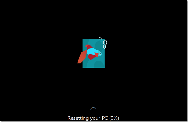 Process of Reset Windows 8