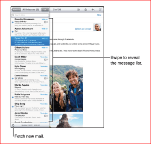 mail in ipad