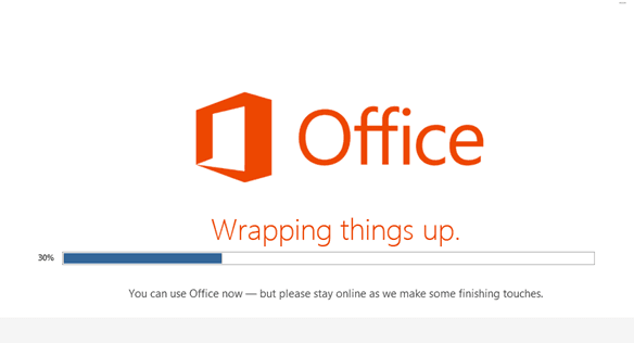 continue setup office 2013