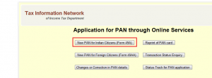 pan card application form link