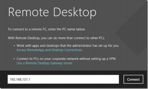 windows 8 run remote desktop