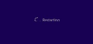 windows 8 restart message after upgrade