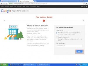 google business domain