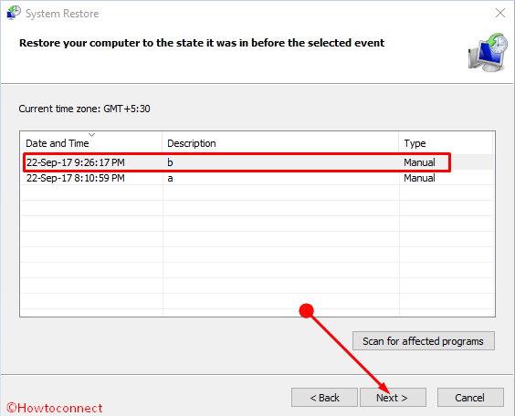 How Run System Restore Using Command Prompt (CMD) in Windows 10 pic 3