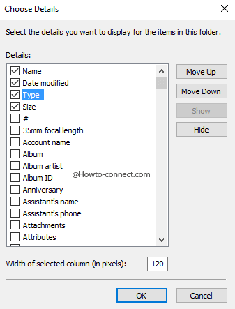 Change File Arrangement Order in Windows 10