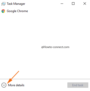 Task Manager More details button