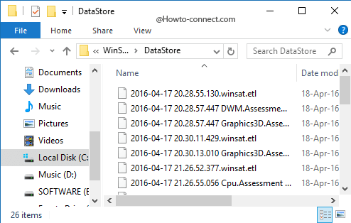 DataStore folder File Explorer