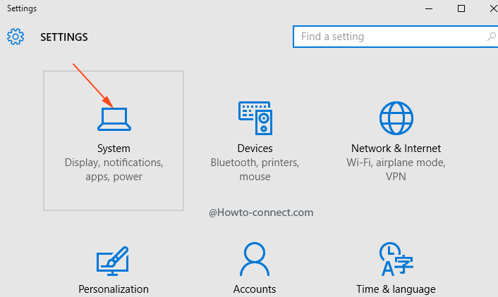 system icon on settings applications