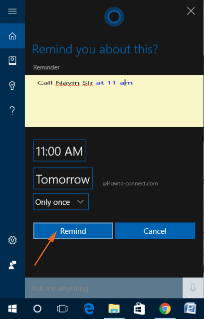How to Add Reminder to Cortana Via Sticky Notes in Windows 10