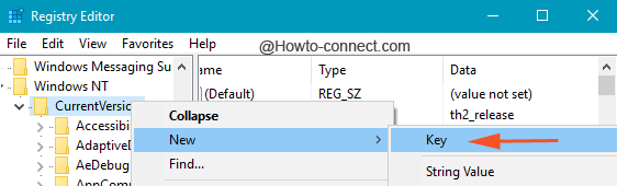 New Key under CurrentVersion