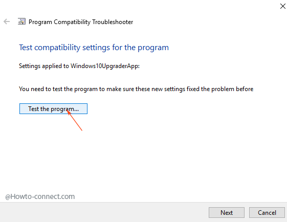 test program button program compatibility troubleshooter