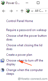 choose when to turn off the display