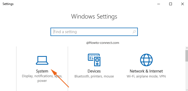 Win & I shortcut System category