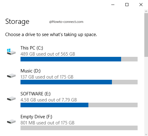 Storage details System category