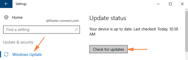 Windows Update Check for updates