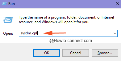 sysdm.cpl code in Run command