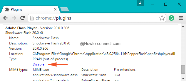 Enable PAPPI plugin chrome