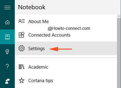 Settings inside Notebook