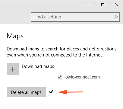 All Offline Maps are deleted tick mark on system