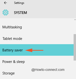 Battery saver segment