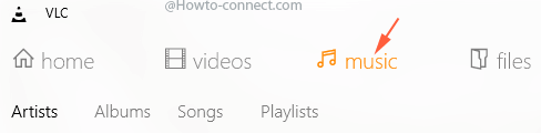 music menu vlc