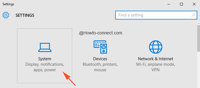 System block Settings program