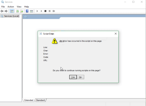 Windows 10 14251 error script mmc