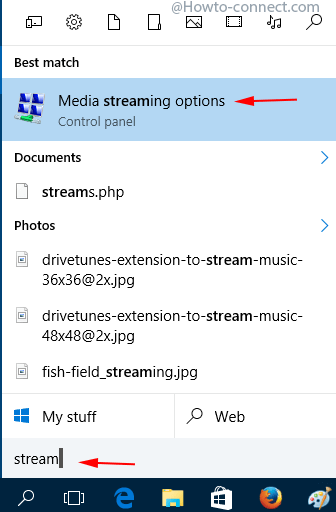 media streaming options cortana