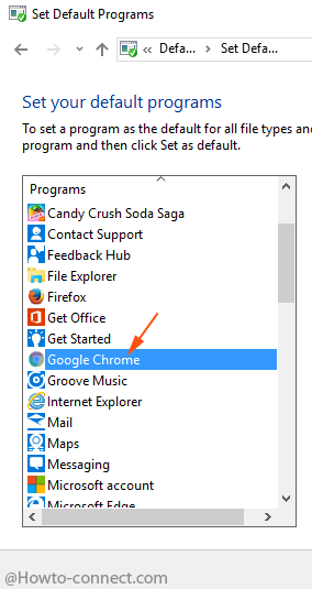 default programs in the box