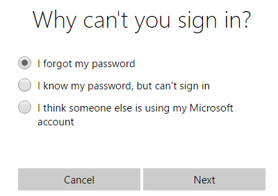 why can't you sign in