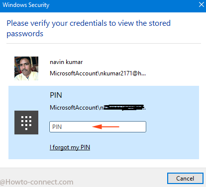 Find User Id and Passwords for Websites On Windows 10 PC