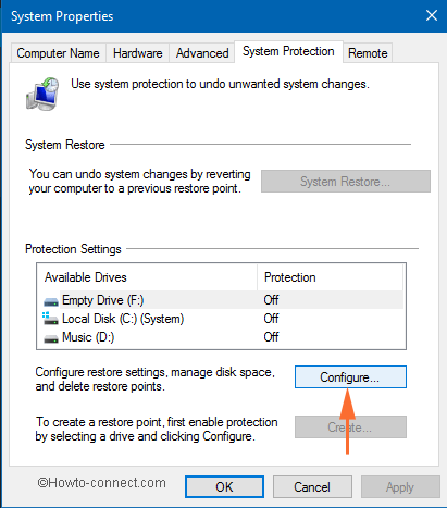 configure button system properties