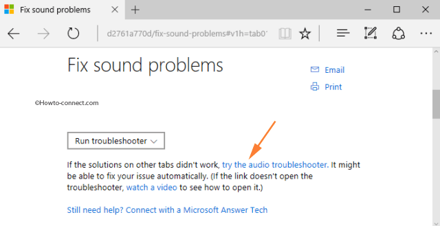 How to Download Audio Troubleshooter for Windows 10 Pro, Home and Run